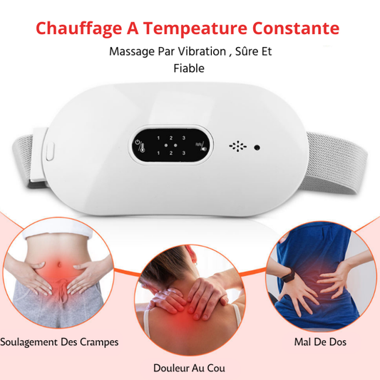 Ceinture chauffante et massante intelligente pour soulager les douleurs menstruelles .